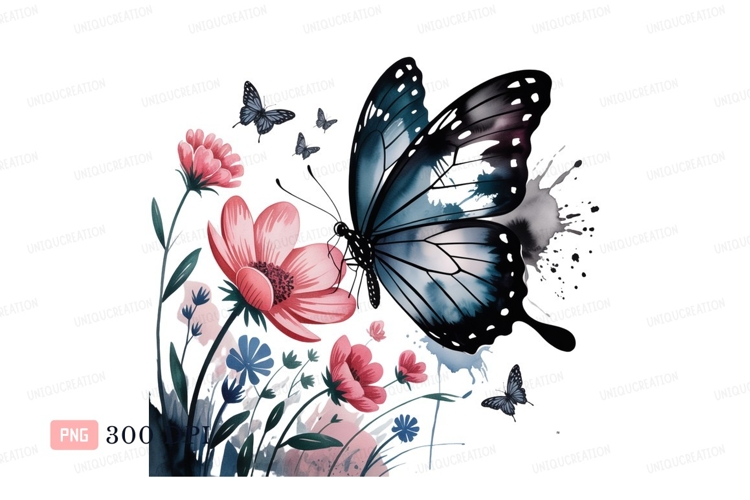 Blue Butterfly Clipart