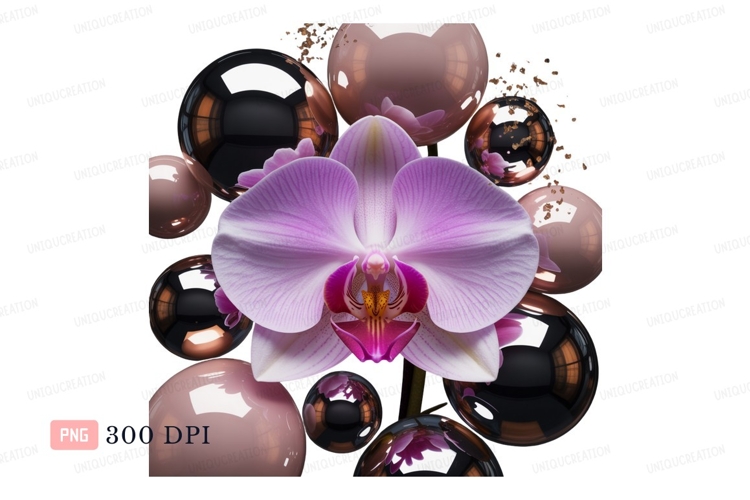 Orchid Clipart Image 3