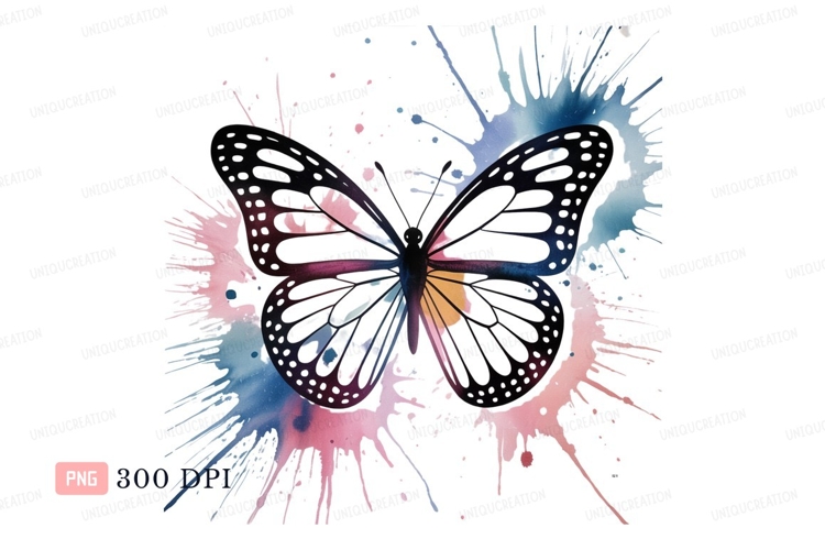 Pink Butterfly Clipart Image 11