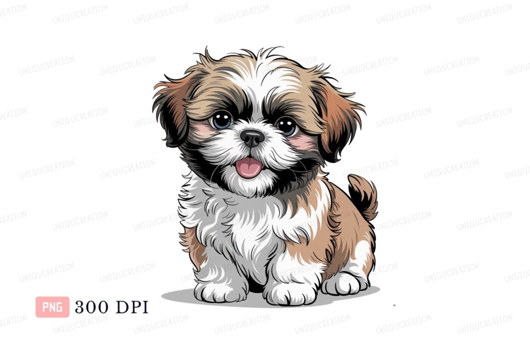Shih Tzu Clipart Image 24