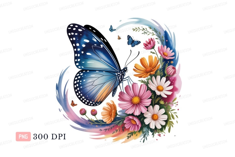 Blue Butterfly Clipart Image 23