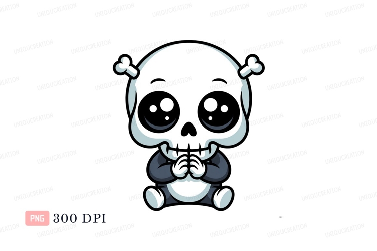 Cute Skull Clipart Image 23