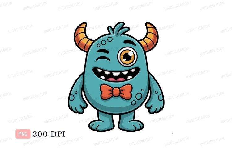 Cute Monster Clipart Image 3