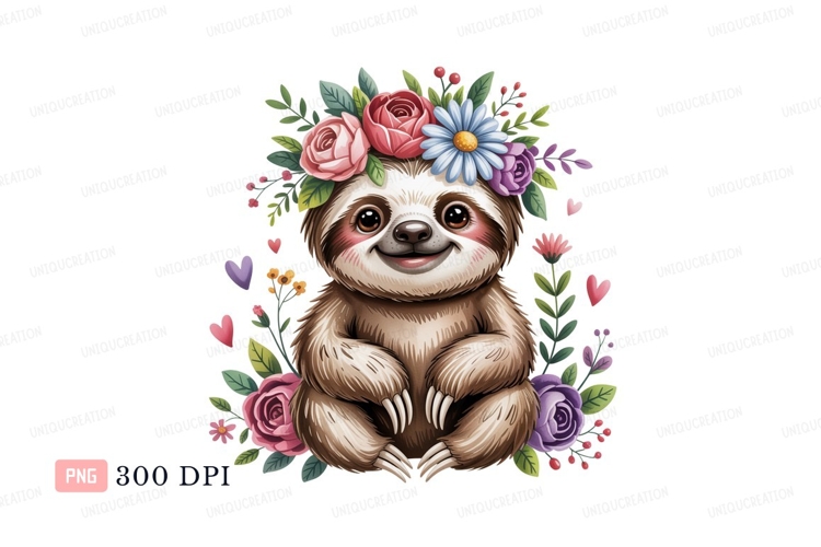 Sloth Clipart Image 9
