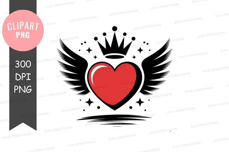 Red heart symbol on black background love romance