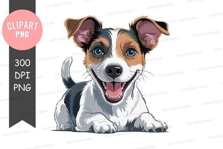 Happy dog with blue eyes and floppy ears puppy canine