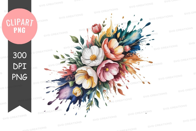 Colorful paint splash explosion abstract