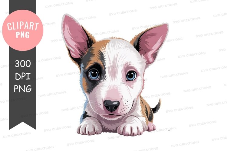 Adorable puppy with big ears canine animal example image 1