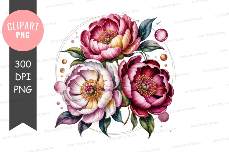 Pink white magenta floral arrangement image