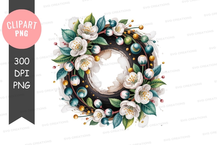 Cute elephant with flower crown sticking out tongue