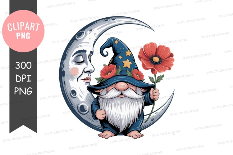 Gnome wizard moon poppies crescent poppy