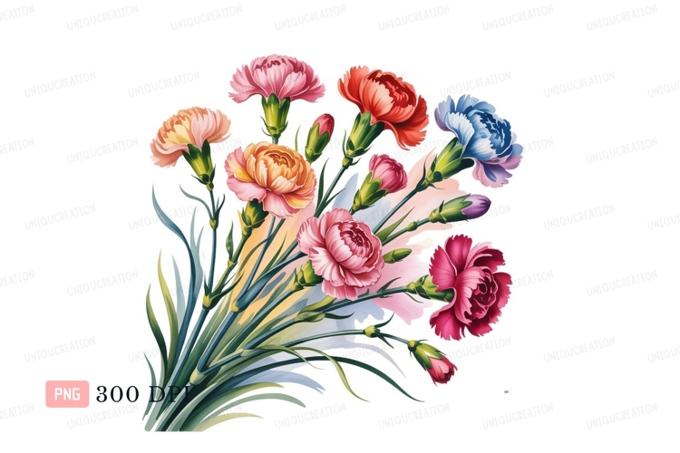 Colorful carnation bouquet carnations flowers