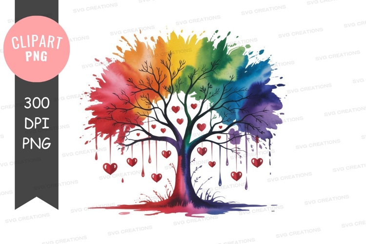 Watercolor Rainbow Clipart Image 6