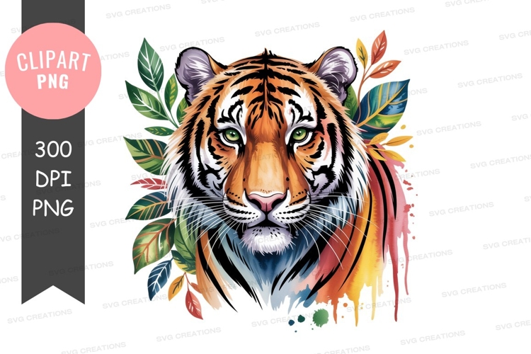 Tiger Head Clipart Image 17