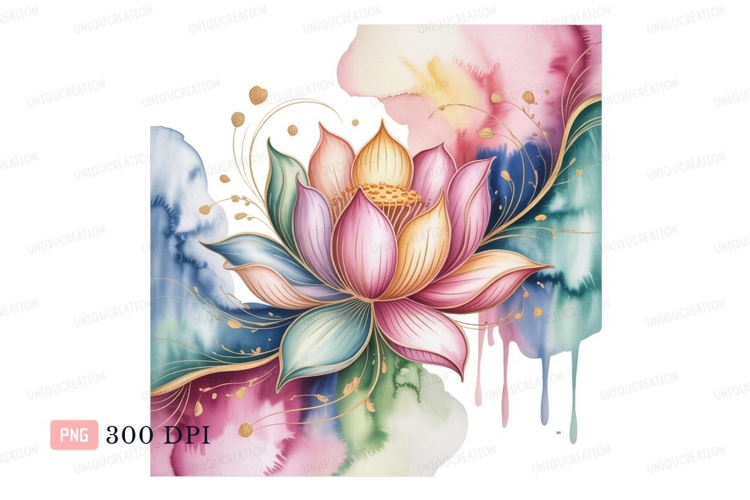 Lotus Flower Clipart Image 11