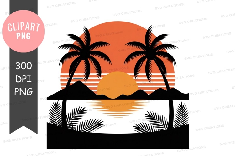 Palm Trees Clipart Image 2