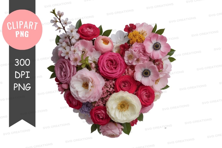 Heart shaped floral arrangement