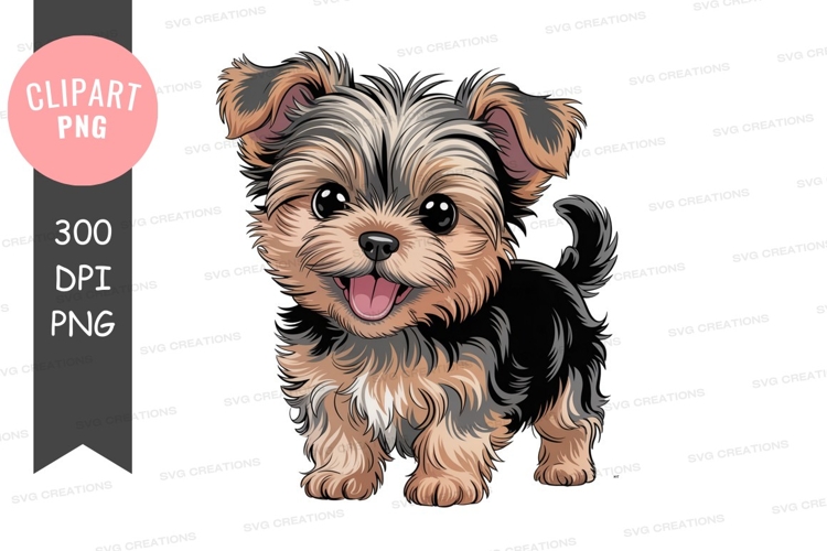 Yorkie Clipart Image 20