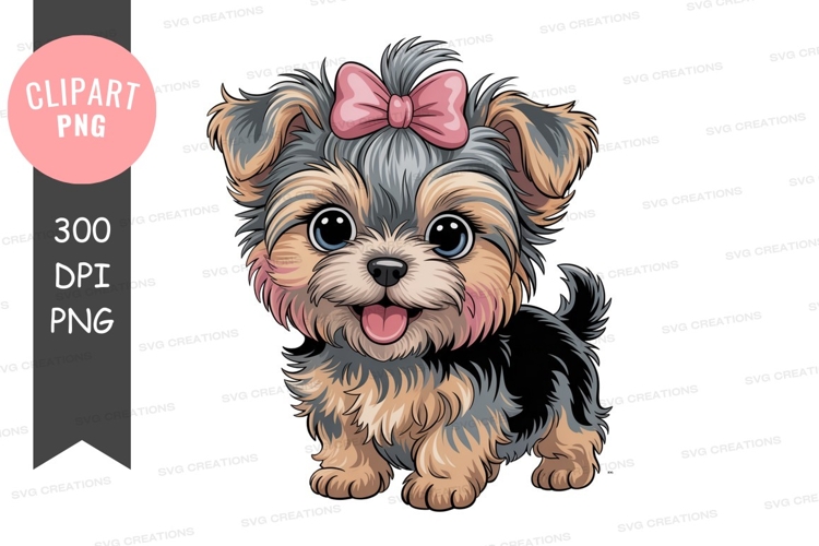 Yorkie Clipart Image 19