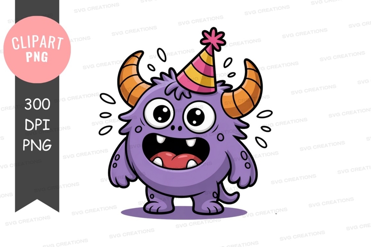 Cute Monster Clipart Image 4