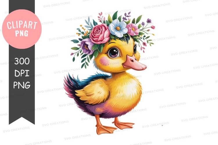 Cute Duckling Clipart Image 18