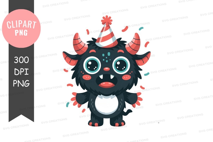 Cute Monster Clipart Image 4