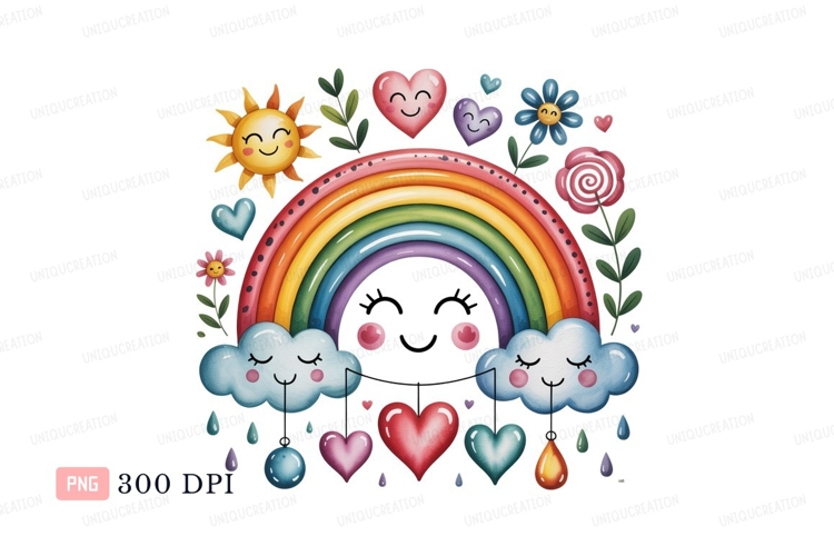 Pink Hearts Clipart Image 17