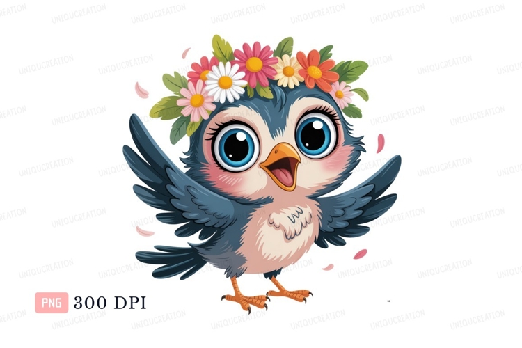 Blue Flowers Clipart Image 13