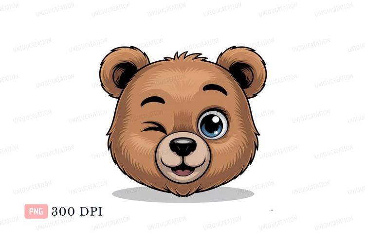 Bear Face Clipart Image 11