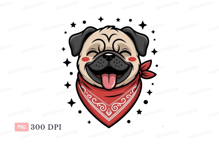 Pug Clipart Image 11