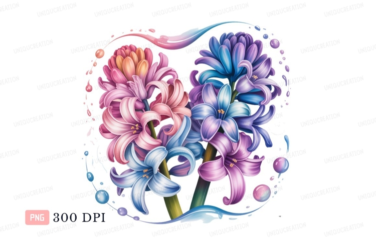 Purple Flower Clipart Image 7