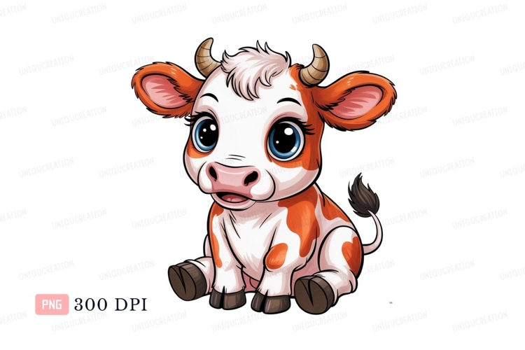 Cute Cartoon Cow Image 10