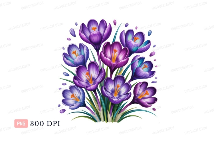 Purple Flower Clipart Image 21