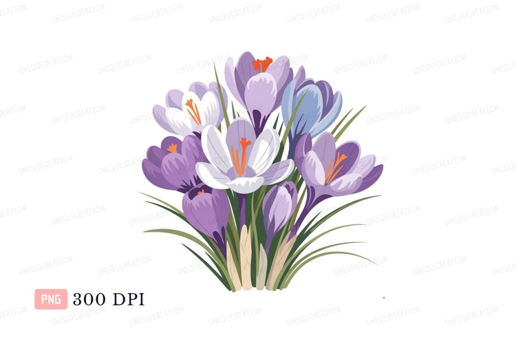 Purple Flower Clipart Image 5