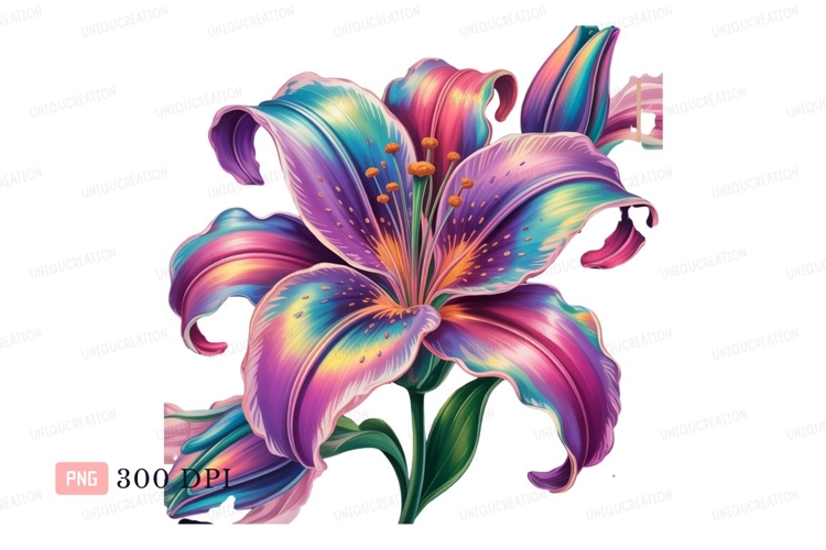 Purple Flower Clipart Image 24