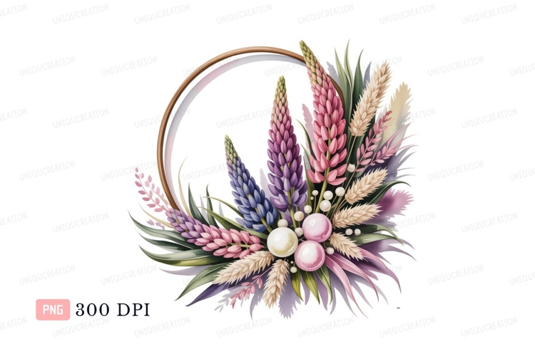 Purple Flower Clipart Image 10