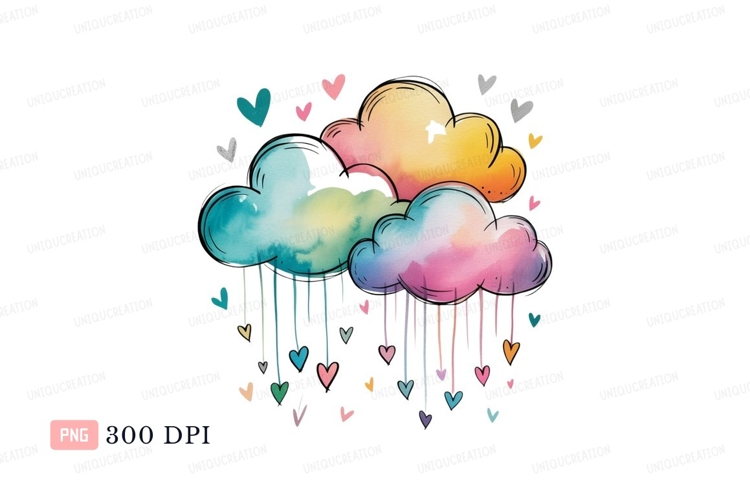 Raining Cloud Clipart Image 7