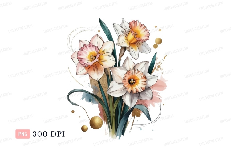 Daffodils Clipart Image 5