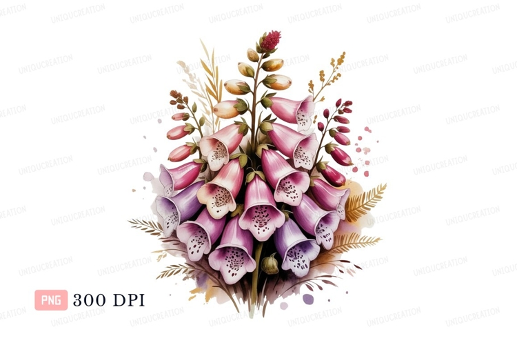 Purple Flower Clipart Image 20