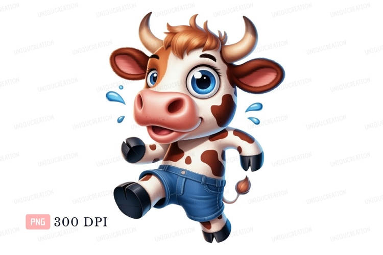 Cute Cartoon Cow Image 2