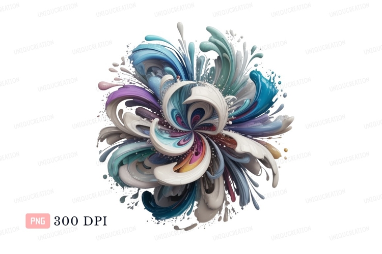 Blue Flower Clipart Image 24