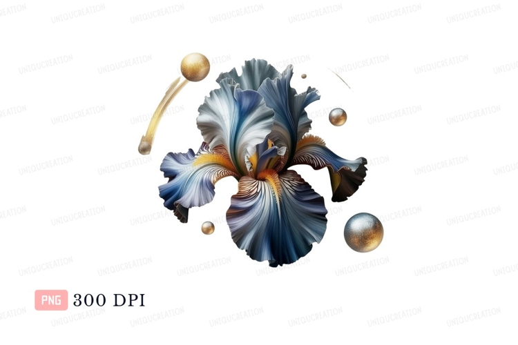 Blue Flower Clipart Image 12