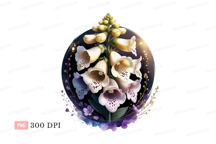 Purple Flower Clipart Image 12