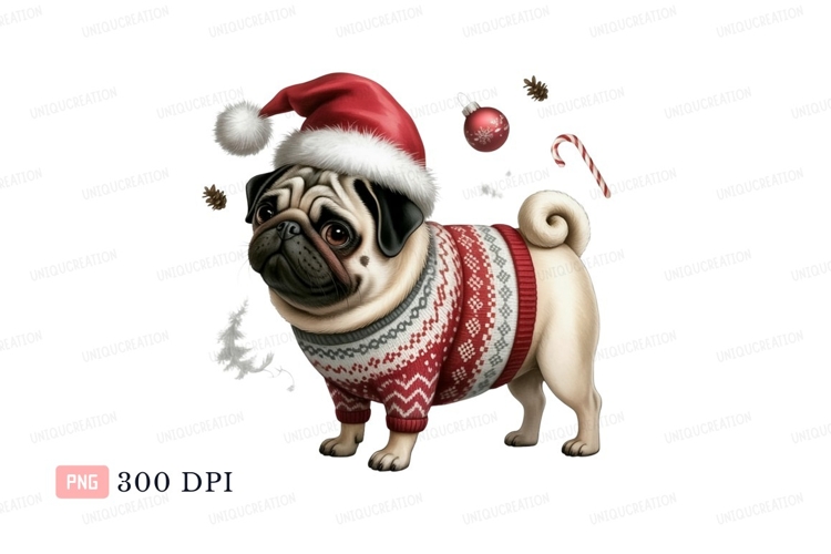 Pug Clipart Image 9