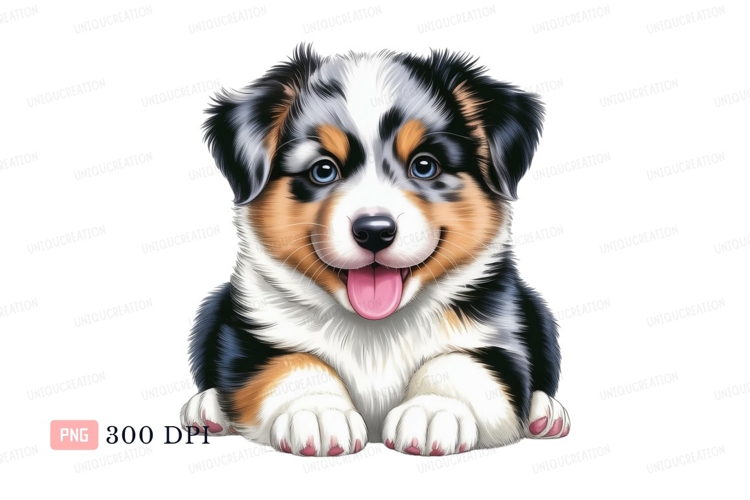 Australian Shepherd Clipart Image 6