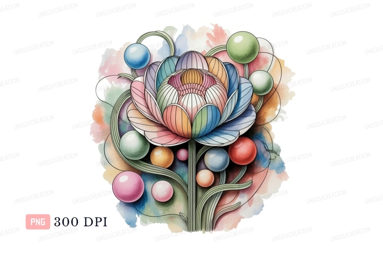 Lotus Flower Clipart Image 2