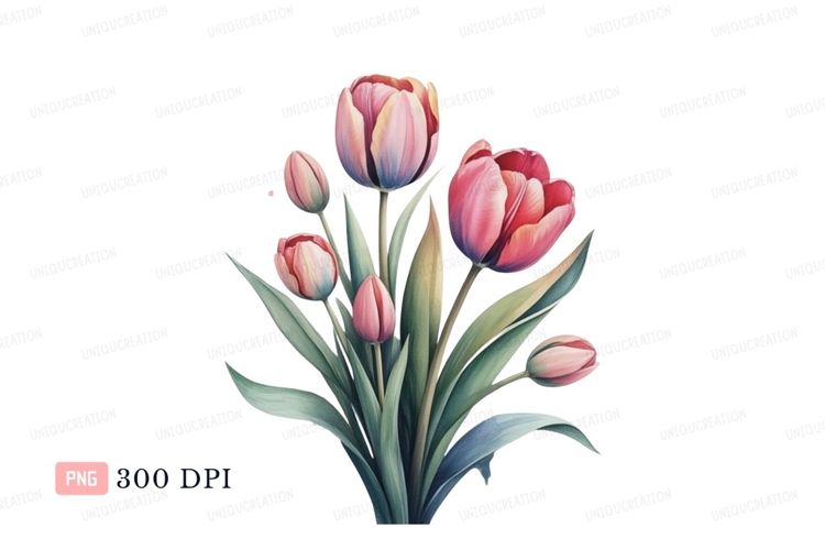 Tulips Clipart Image 4