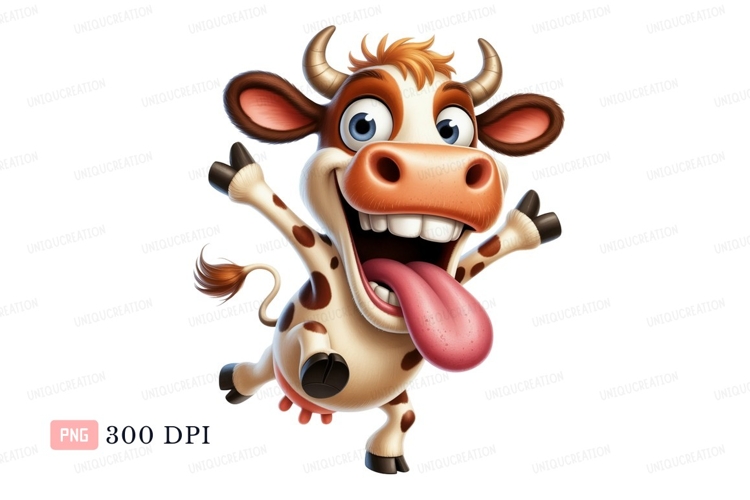 Cute Cartoon Cow Image 8