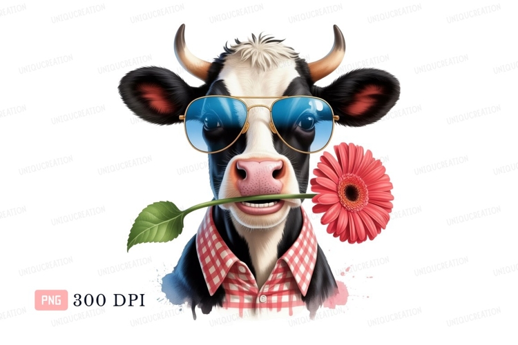 Black And White Cow Clipart Image 14