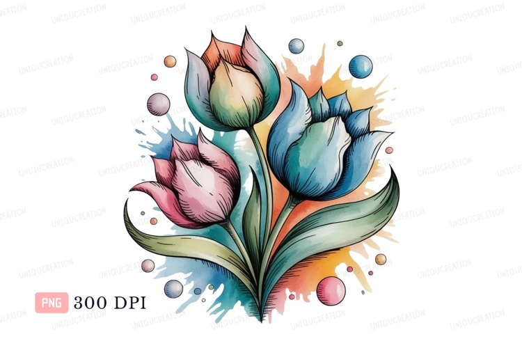 Tulips Clipart Image 3